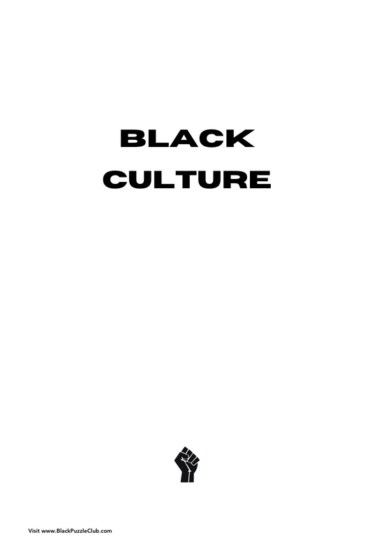 Black Culture Word Search Book