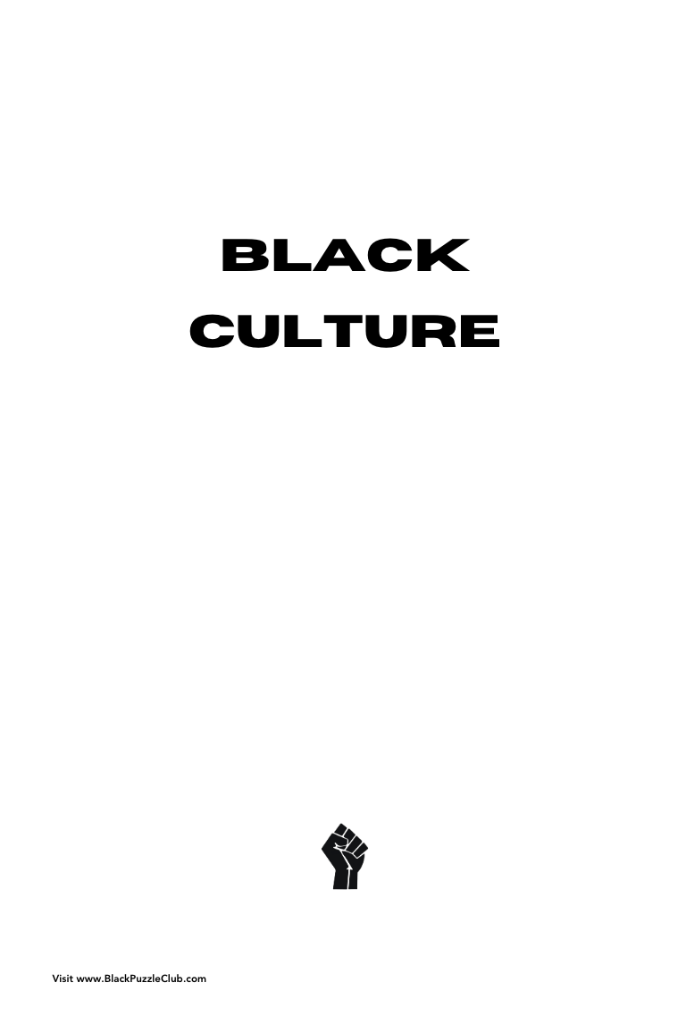 Black Culture Variety Puzzle Book