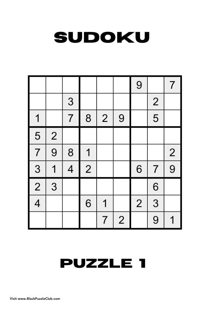 Black Culture Variety Puzzle Book