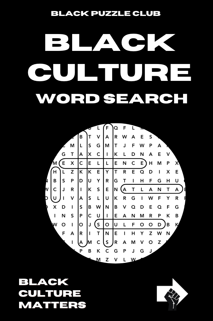 Black Culture Word Search Book