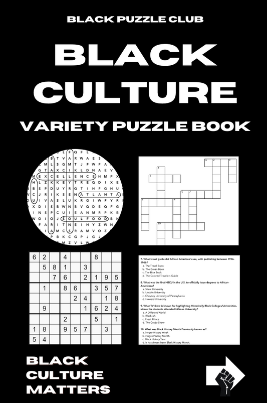 Black Culture Variety Puzzle Book
