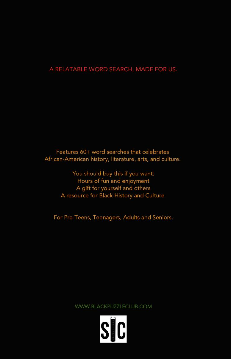 Black Culture Word Search Book (Color Cover)