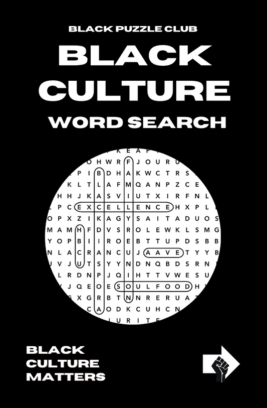 Black Culture Word Search Book