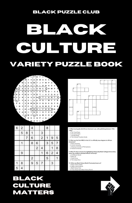 Black Culture Variety Puzzle Book